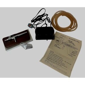 Magic Mist Handy Air Brush Kit‎ Compressor Tubing Case Vintage Cake Decorating